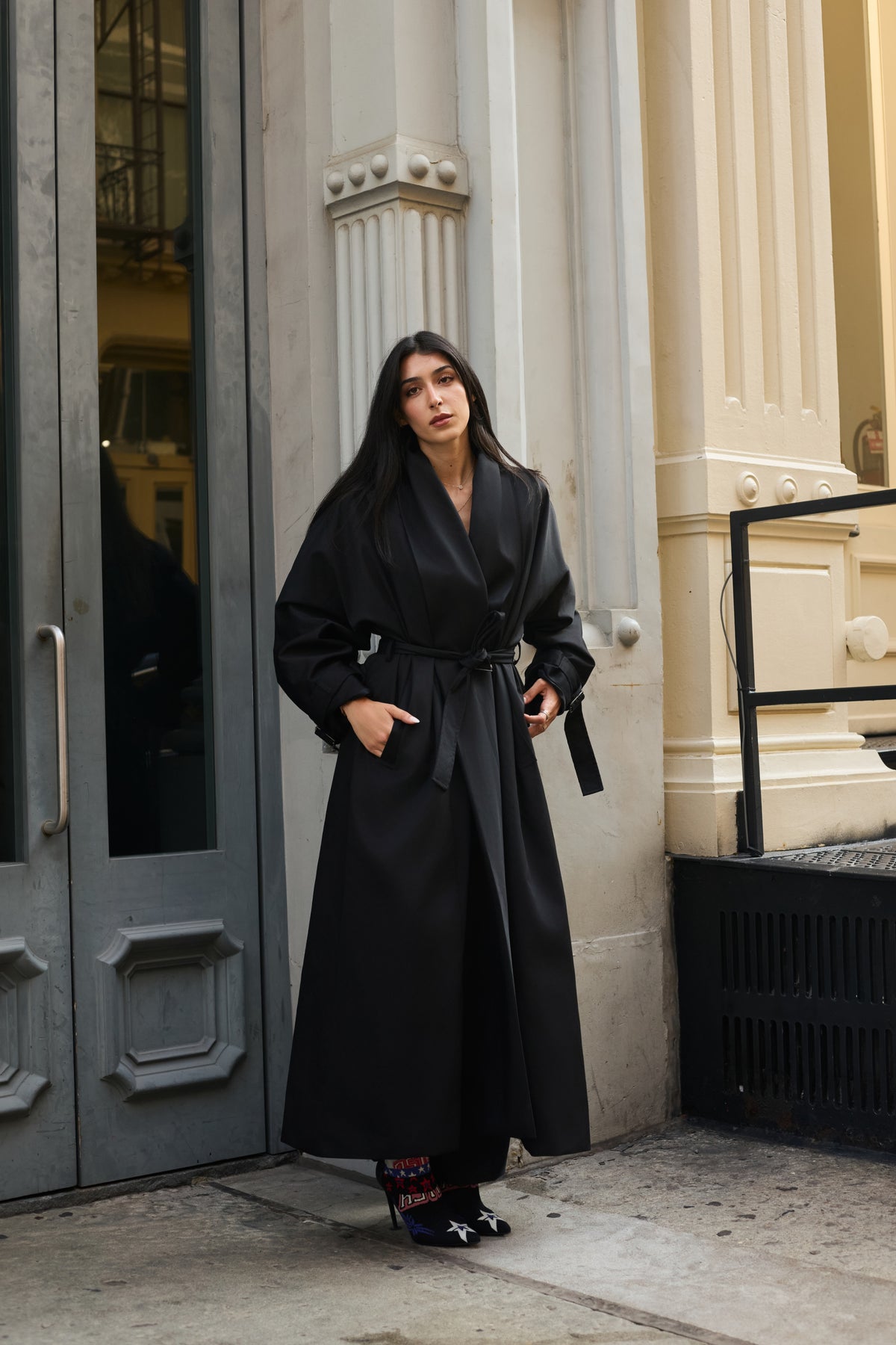 Gabardine Long Coat