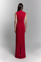Cut Out Maxi Dress in Red