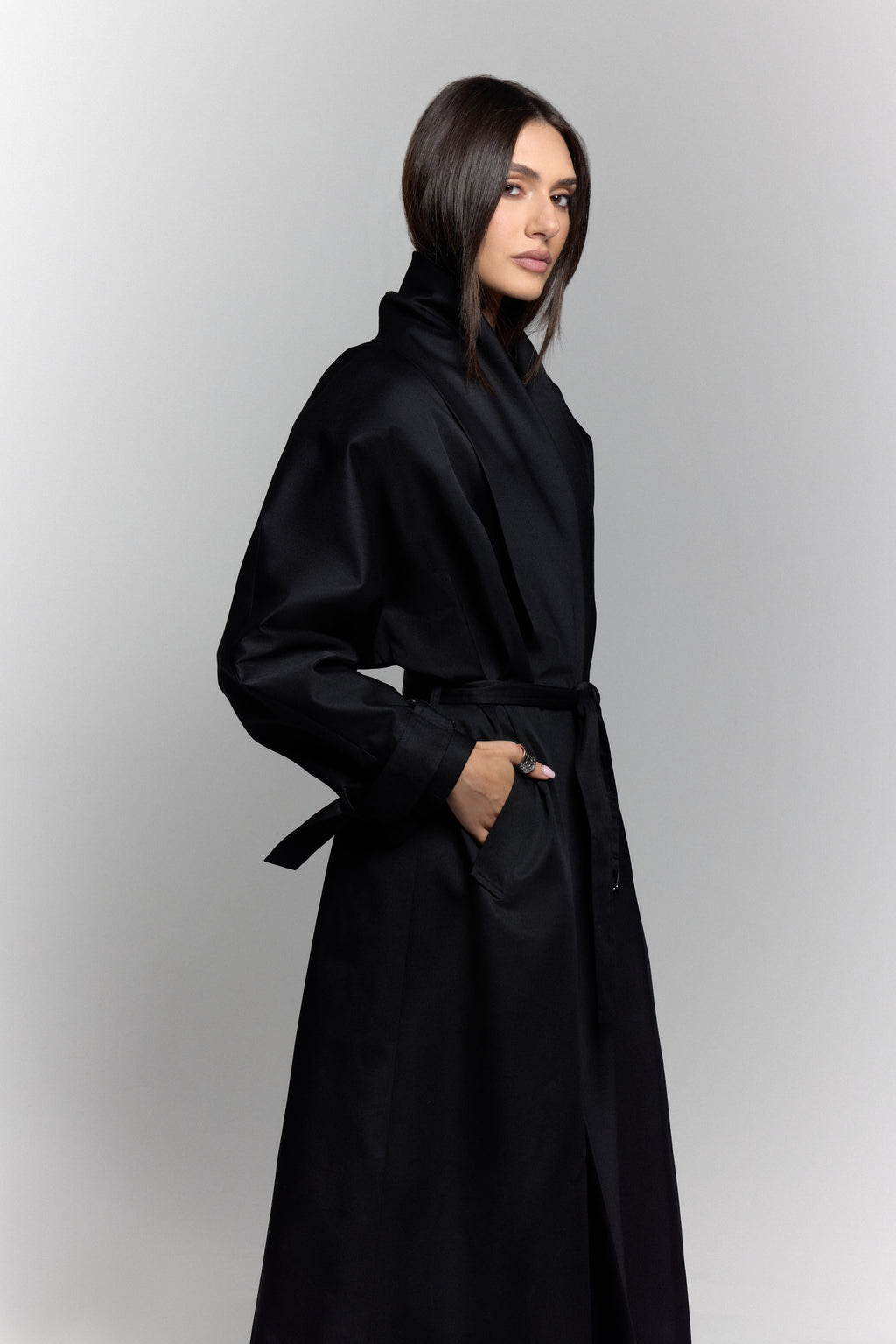 Gabardine Long Coat