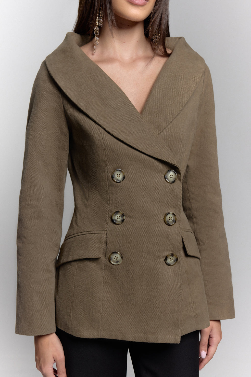 Contour Jacket in Beige