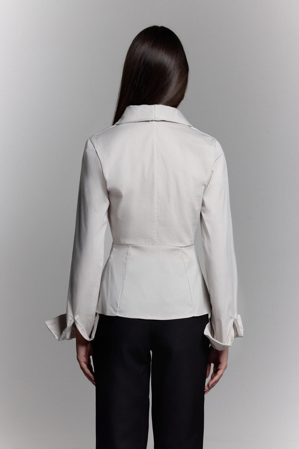 Fitted Blouse in Grey