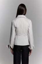 Fitted Blouse in Grey