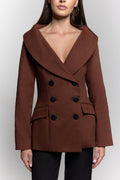 Contour Jacket in Brown - ZAIANI