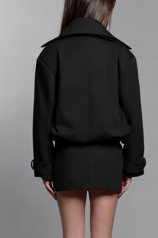 The Trench Dress in Black - ZAIANI